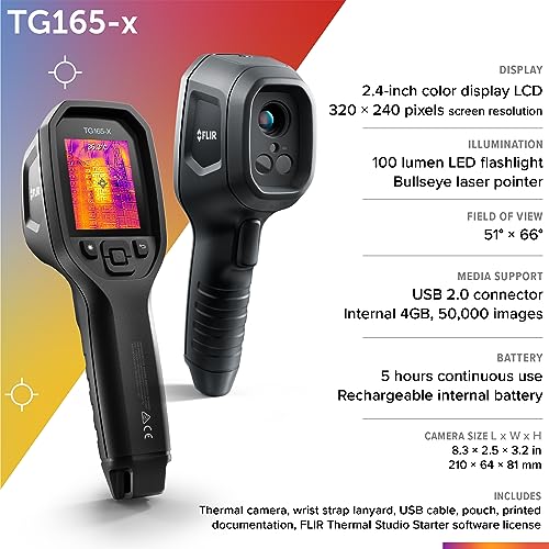 FLIR TG165-X Thermal Imaging Camera with Bullseye Laser: VIP Smart Shopper's Choice