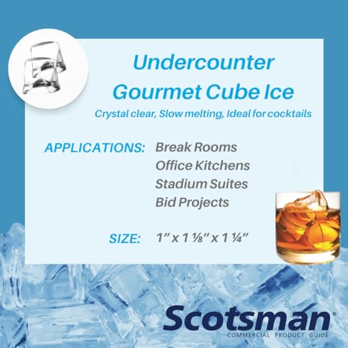 Scotsman CU50PA Undercounter Gourmet Ice Maker with Pump