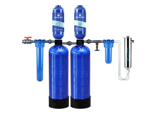 Aquasana Whole House Water Filter System - Salt-Free - Carbon/KDF - UV Purifier