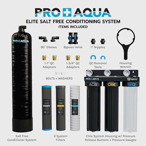 Elite Whole House Water Filter System with Gauges