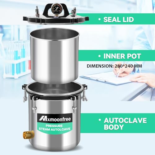 19 Quart High Pressure Steam Autoclave for VIP