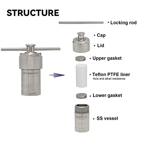 500ml Stainless Steel Hydrothermal Autoclave Reactor for Labs