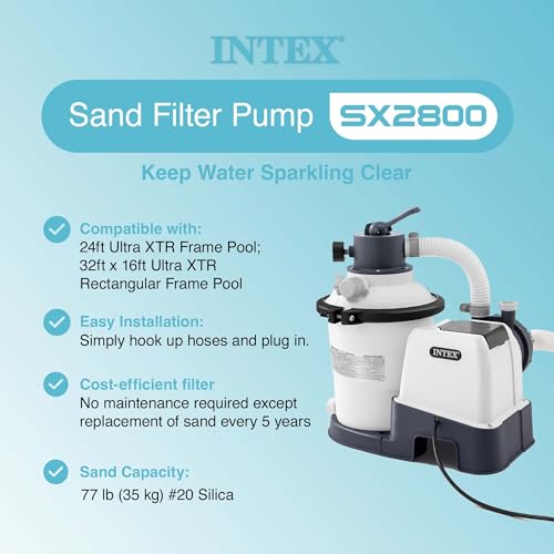 INTEX SX2800 Krystal Clear Sand Filter Pump - VIP Shopping