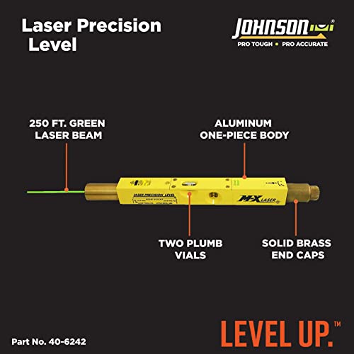 Johnson Laser Precision Level with GreenBrite Technology