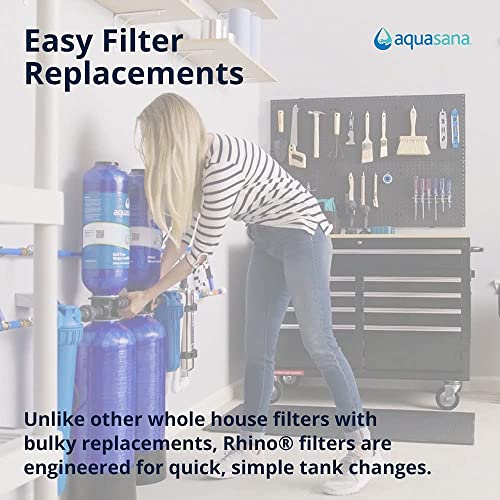 Aquasana Whole House Water Filter System - Salt-Free - Carbon/KDF - UV Purifier