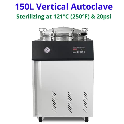 SH Scientific 150L Vertical Autoclave. Mushroom & Culture Media Sterilization