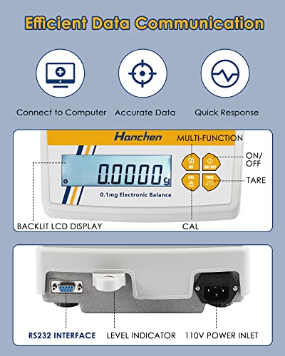 Hanchen Precise Digital Balance for Lab, Pharmacy, Jewelry