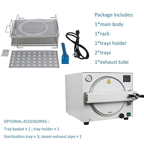 18L Stainless Steel Autoclave Steam Sterilizer Lab Equipment