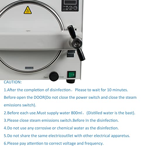 18L Stainless Steel Autoclave Steam Sterilizer Lab Equipment