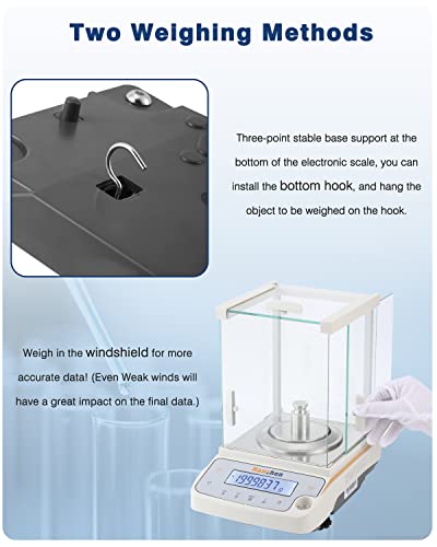 Hanchen 120g/0.1mg Digital Analytical Jewelry Scale
