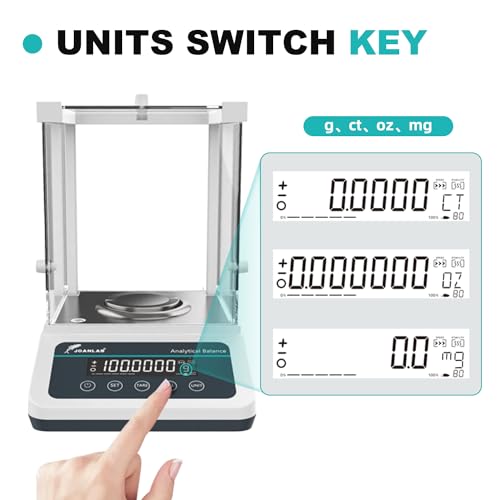 JOANLAB 0.1mg Digital Analytical Balance, Auto-Calibration VIP