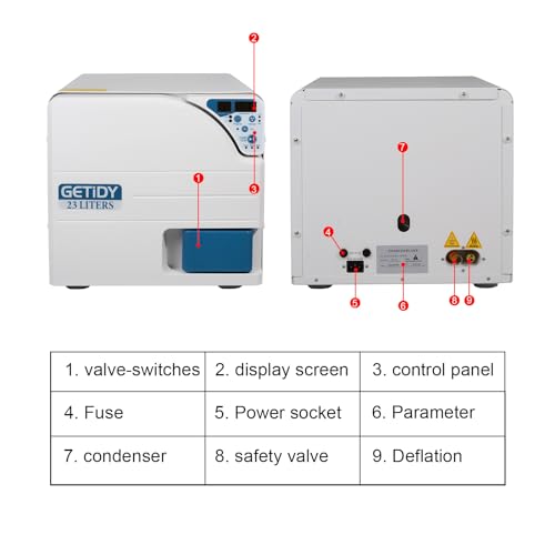 Digital LED Automatic Steam Sterilizer Autoclave (23L)