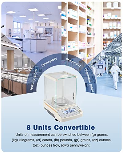 Hanchen 120g/0.1mg Digital Analytical Jewelry Scale