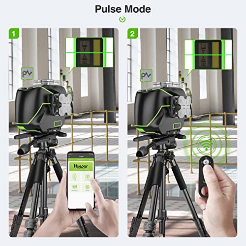 Huepar 16 Line Laser Level with Bluetooth, Remote