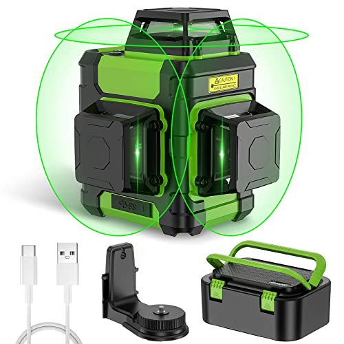 Huepar 3D Green Beam Laser Level with Pulse Mode