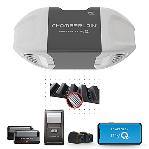 CHAMBERLAIN B2401 Belt Drive Garage Door Opener, Gray