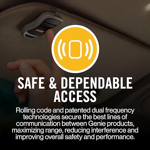 Model 1035 Genie Chain Drive Garage Opener, Black