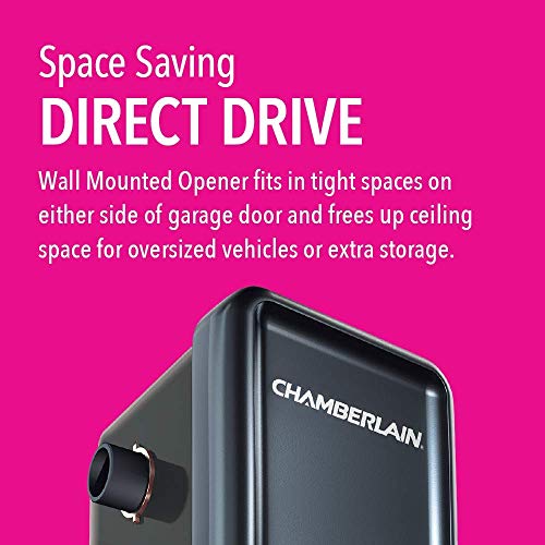 Chamberlain Wall Mounted Smart Garage Door Opener黑 Model RJO20