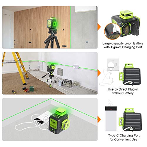 Huepar 3D Green Beam Laser Level - B03CG