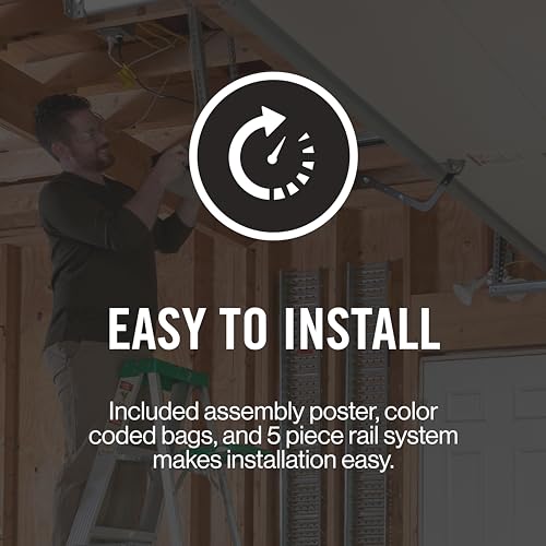 Model 1035 Genie Chain Drive Garage Opener, Black