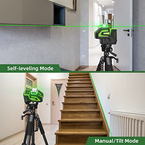 Huepar Green Laser Level with Dual Plumb Dots