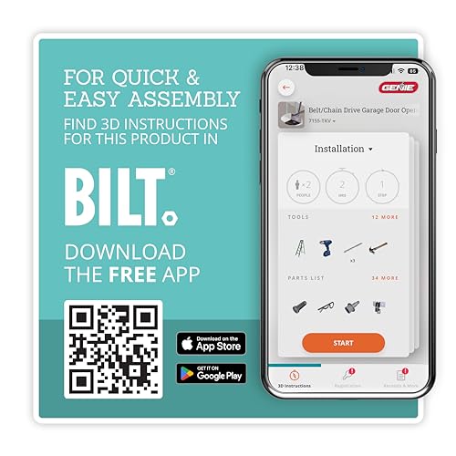 Model 1035 Genie Chain Drive Garage Opener, Black