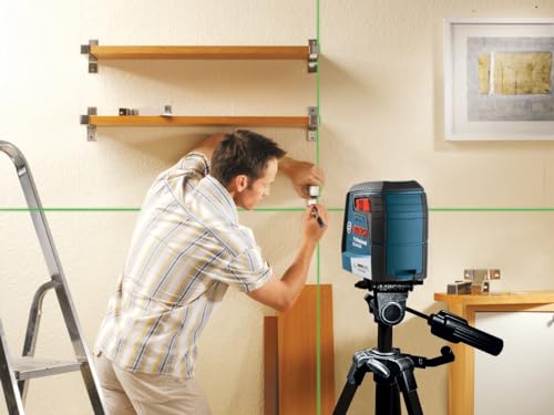BOSCH GLL40-20G Green-Beam Cross-Line Laser VIP Bundle