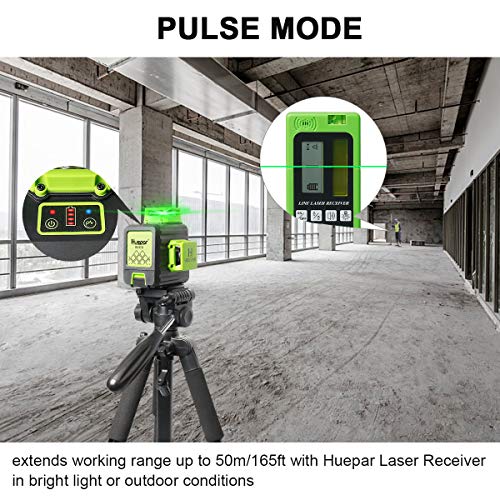 Huepar 3D Green Beam Laser Level - B03CG