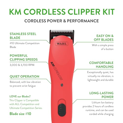 WAHL Professional Animal Cordless 2-Speed Pet Clipper Kit