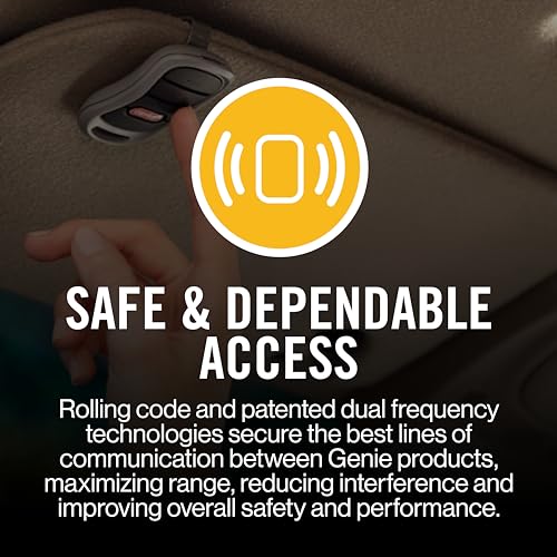 Genie 750 3/4 HPc Garage Door Opener - Battery Backup - Wireless Keypad