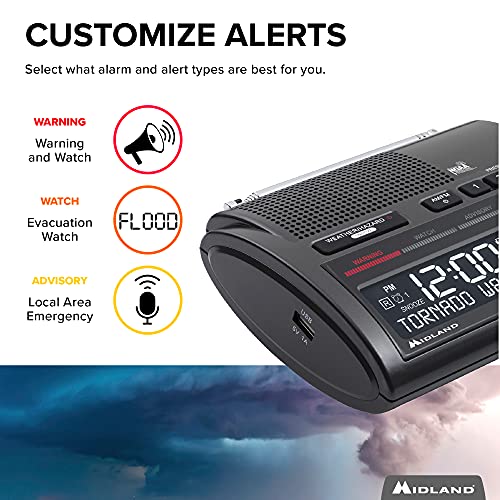 Midland WR400 Deluxe Weather Radio with NOAA Alerts