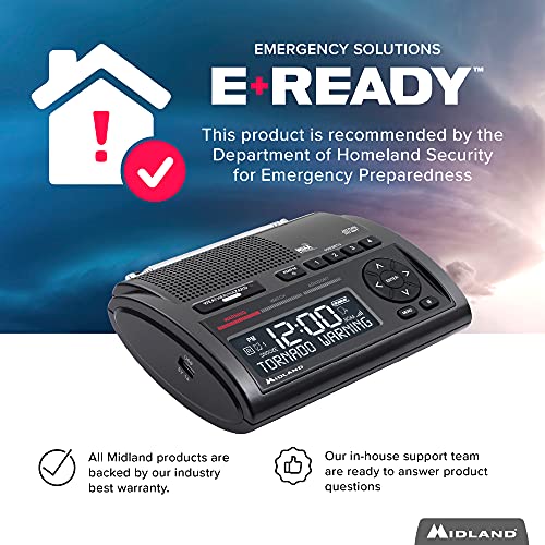 Midland WR400 Deluxe Weather Radio with NOAA Alerts