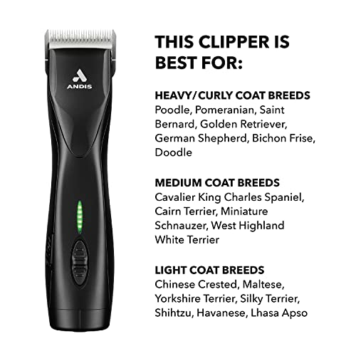 Andis 79170 Pulse Zr II 5-Speed Clipper, Cordless