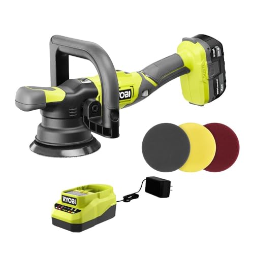 RYOBI 18V Dual Action Polisher Kit with Battery