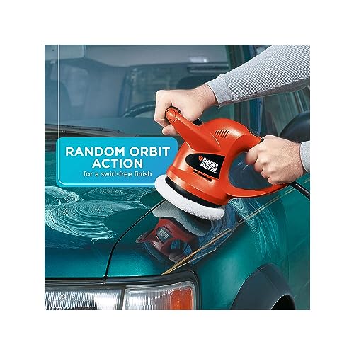 BLACK+DECKER 6" Orbital Car Polisher with Bonnets