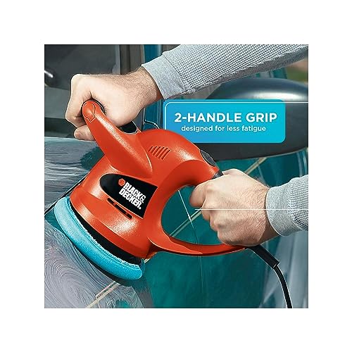 BLACK+DECKER 6" Orbital Car Polisher with Bonnets