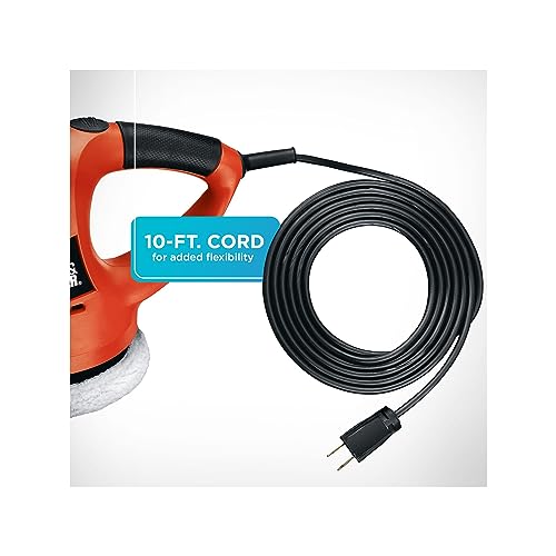 BLACK+DECKER 6" Orbital Car Polisher with Bonnets