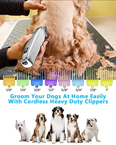 Dog Grooming Clippers for Thick Coats, 2 Speed