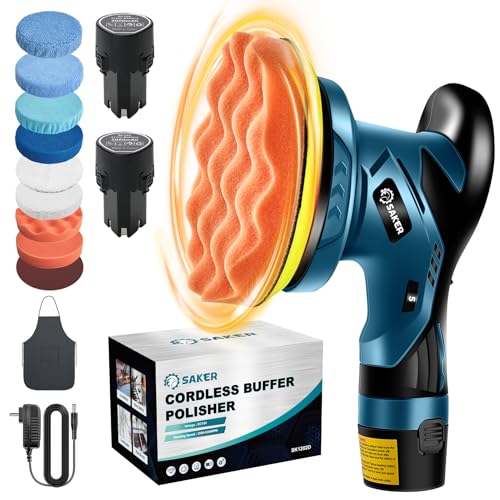 Saker Cordless Car Buffer - Portable Waxer & Polisher