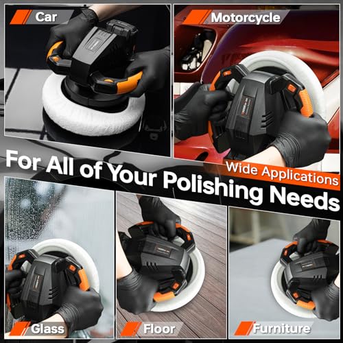 20V Cordless Buffer Polisher for Car Waxing Kit