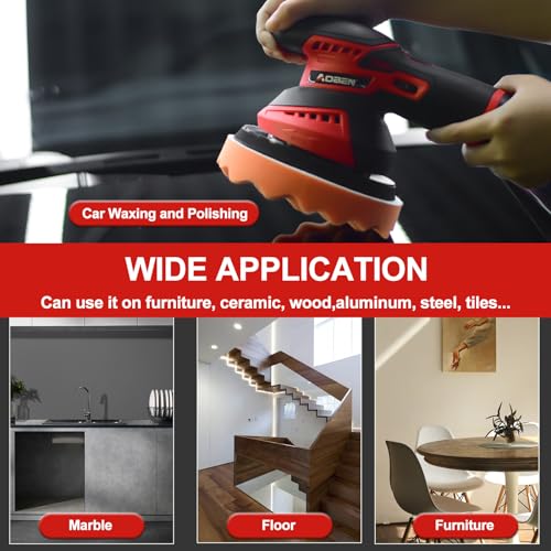 AOBEN Cordless Buffer Polisher Kit with 6 Variable Speeds