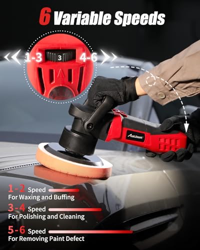 AVID POWER 6-inch Dual Action Car Buffer Kit