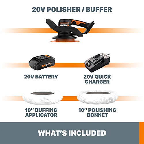 Worx WX856L 20V Cordless Polisher & Buffer VIP