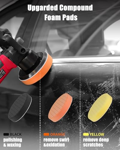 AVID POWER 6-inch Dual Action Car Buffer Kit