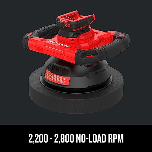 CRAFTSMAN V20 Cordless Orbital Polisher, 10 inch (Tool Only)