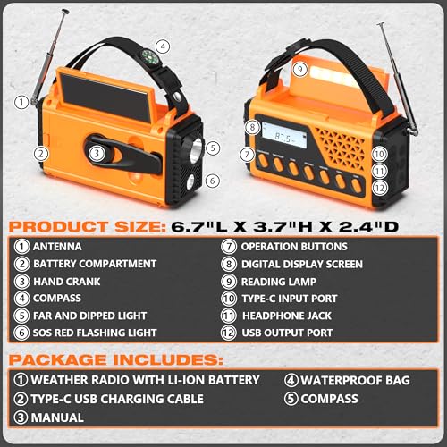 VIP Smart Shopper: Emergency Crank Weather Radio with SOS