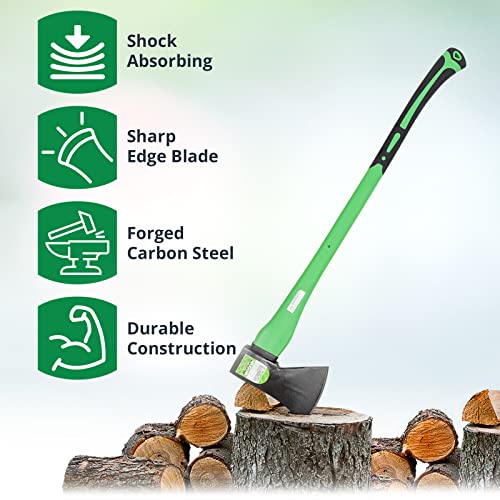 WilFiks 36” Camping Outdoor Hatchet for Wood Splitting