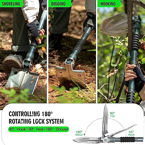 ZENHOSIT Survival Shovel Multifunctional Tactical Tool for Outdoor