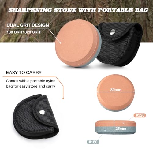 17" Camping Axe with Sheath and Sharpening Stone