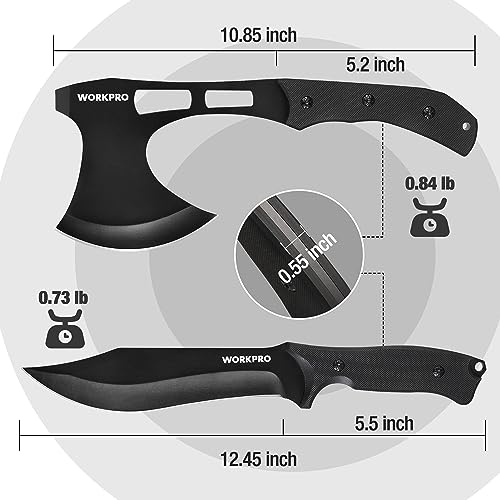 VIP Smart Shopper: WORKPRO Hunting Knife & Hatchet Axe Set
